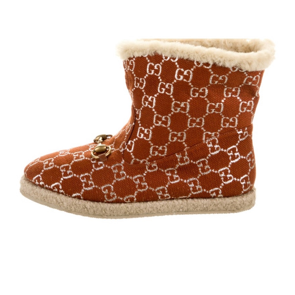 Gucci Fria Shearling Booties Size 8